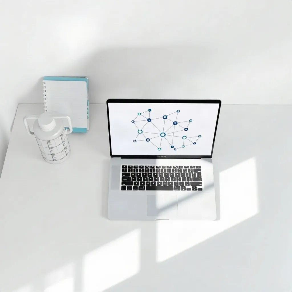 Puesto de trabajo con documentación técnica sobre inteligencia artificial